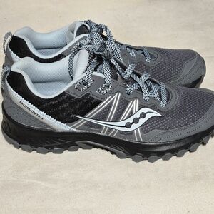 Saucony Excursion TR14 Women's Trail Running Shoes Size 9.5 Gray Black Blue